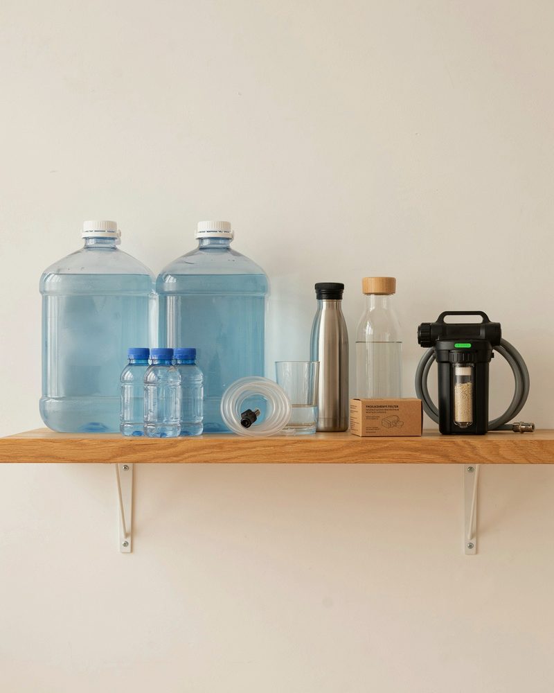 Bidoane de apă și sisteme de filtrare pentru apartament